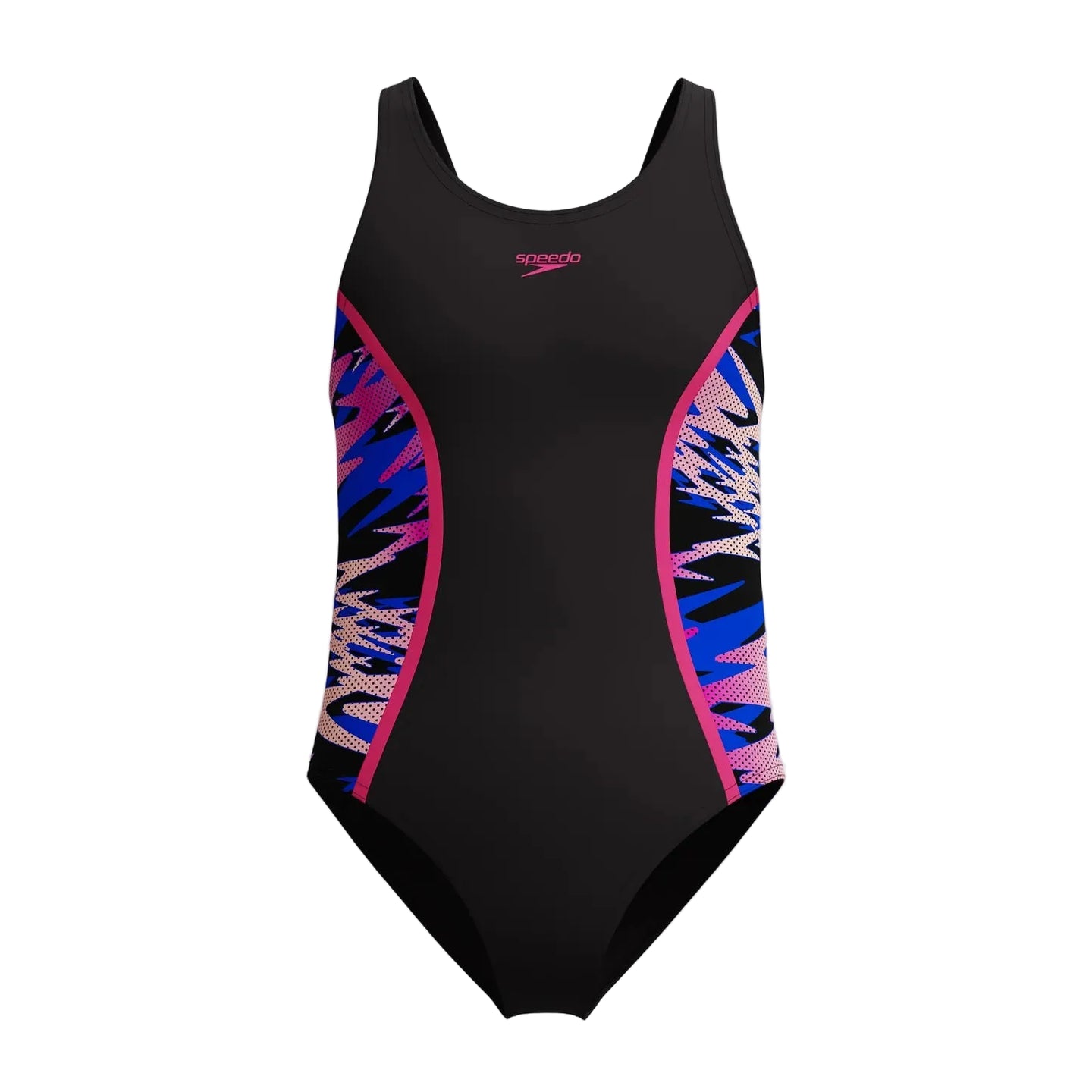 Speedo girls' black and pink swimsuit