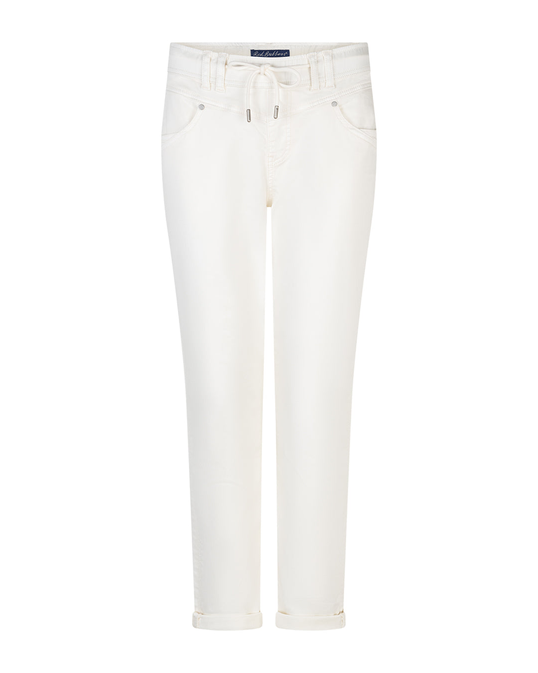 Red Button Womens Joggers Tessy Cropped Colour Ecru