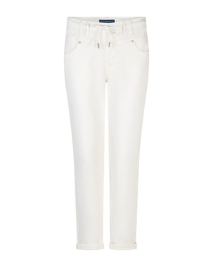 Red Button Womens Joggers Tessy Cropped Colour Ecru