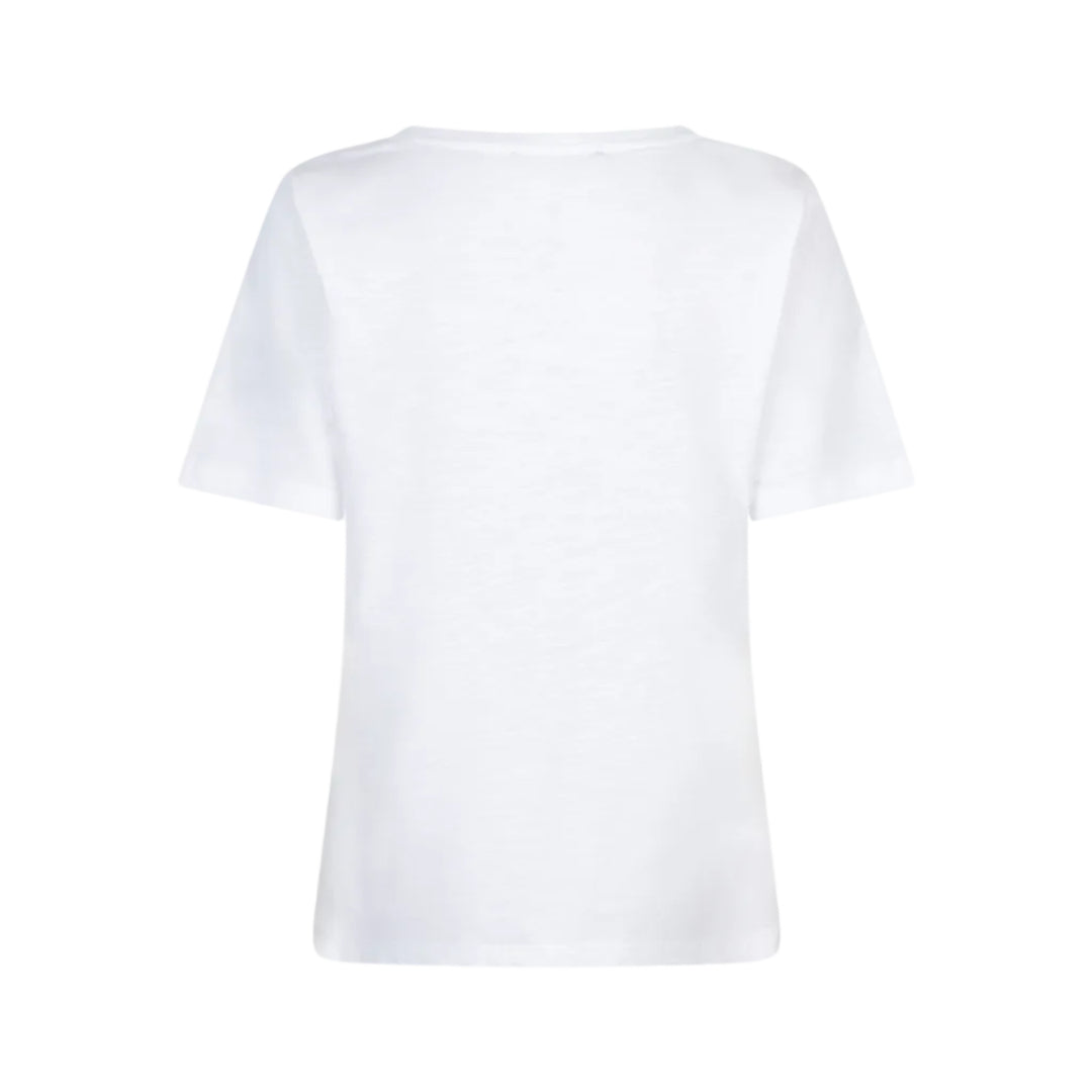 Red Button Womens Temmy Butterfly Tee White/Rosewood