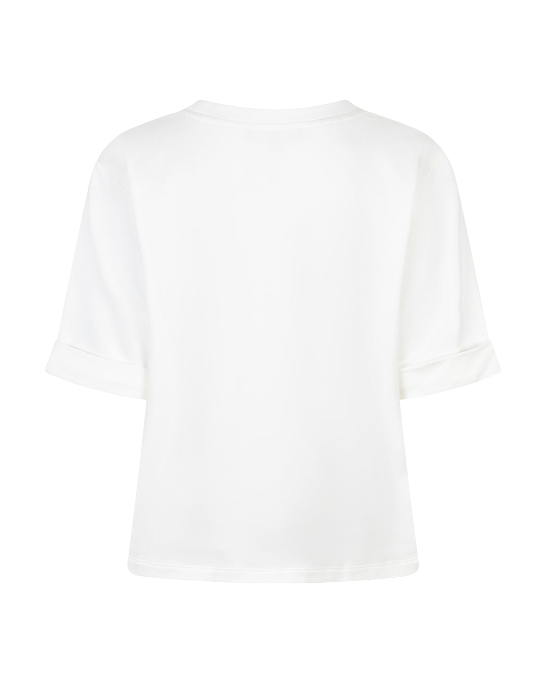 Red Button Womens Terry Sweater Chestprint Off White/Dark Blue