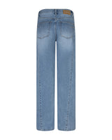 Red Button Womens Jeans Claudette Slanted Seam Light Blue