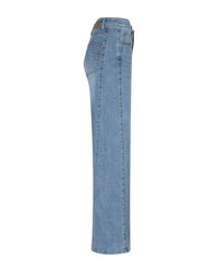 Red Button Womens Jeans Claudette Slanted Seam Light Blue