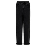 Red Button Womens Jeans Caitlina Side Patch Black