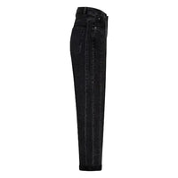 Red Button Womens Jeans Caitlina Side Patch Black