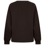 Red Button women's espresso brown top with matching fabric waist belt