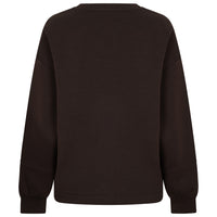 Red Button women's espresso brown top with matching fabric waist belt