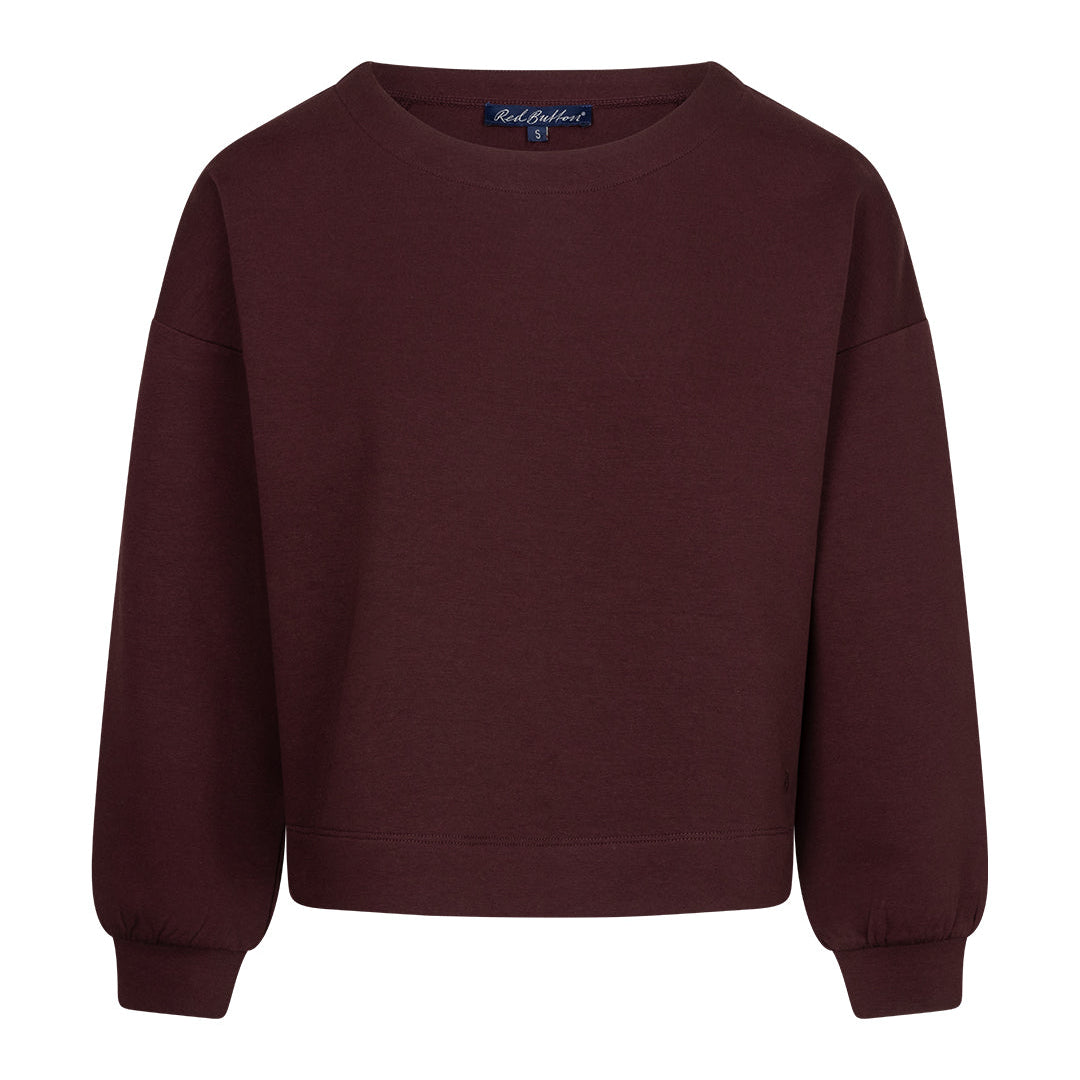 Red Button Womens Sweater Skyler Burgundy