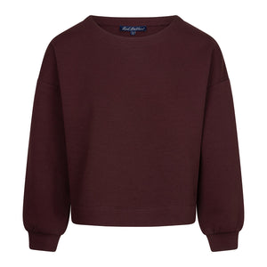 Red Button Womens Sweater Skyler Burgundy