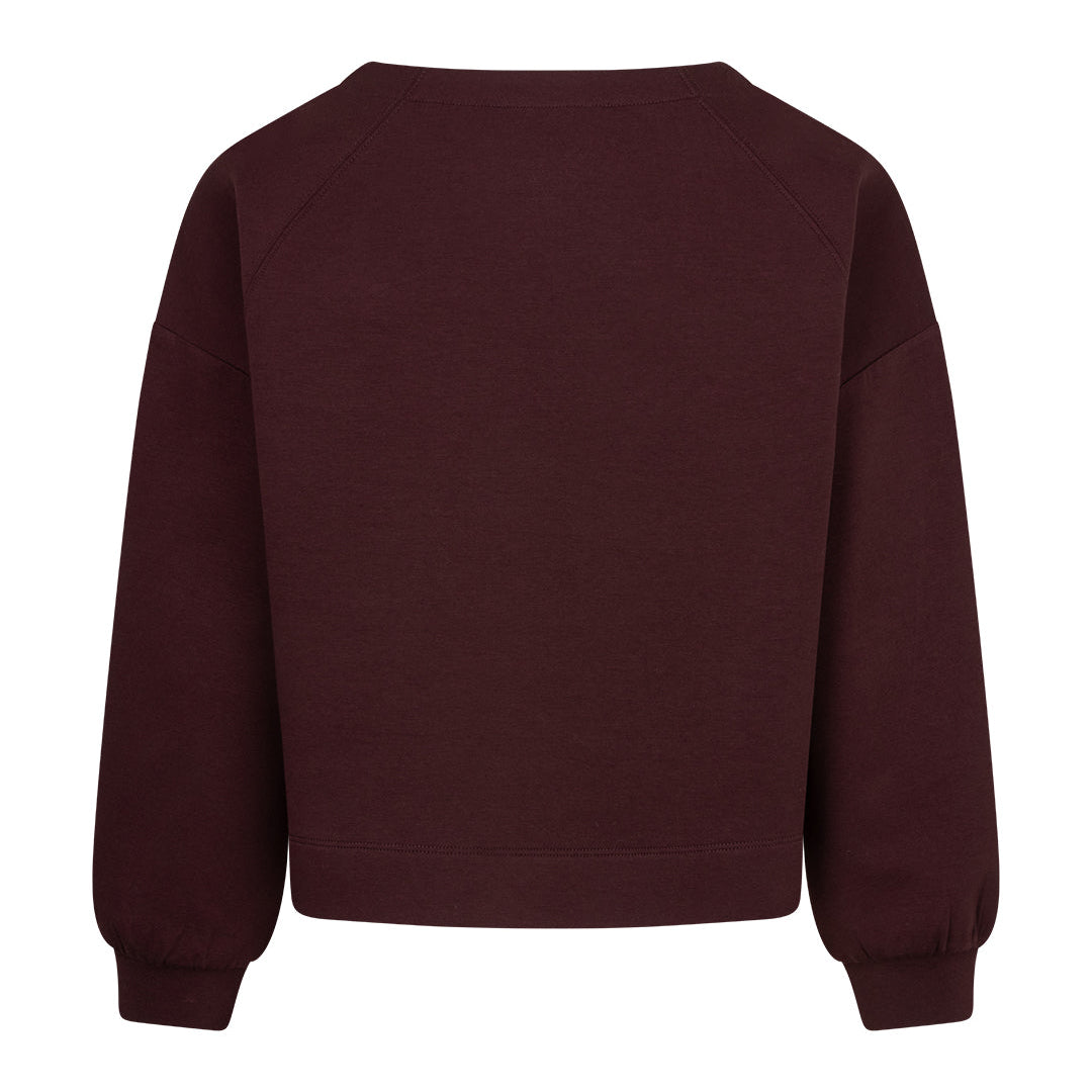 Red Button Womens Sweater Skyler Burgundy