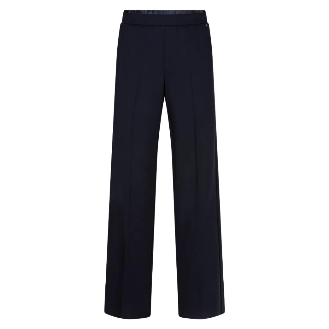 Red Button women's navy wide-leg punta trousers with clean waistband