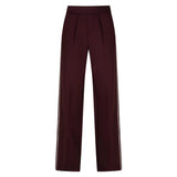 Red Button Womens Trousers Colette Punta Piping Burgundy