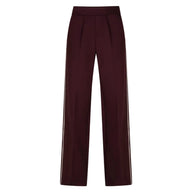 Red Button Womens Trousers Colette Punta Piping Burgundy
