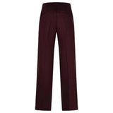 Red Button Womens Trousers Colette Punta Piping Burgundy