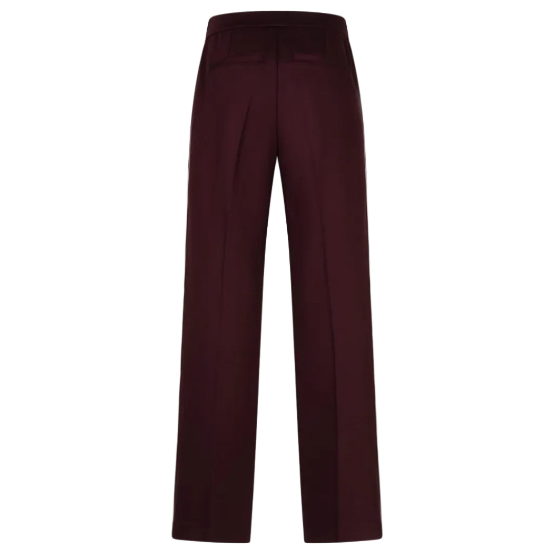 Red Button Womens Trousers Colette Punta Piping Burgundy