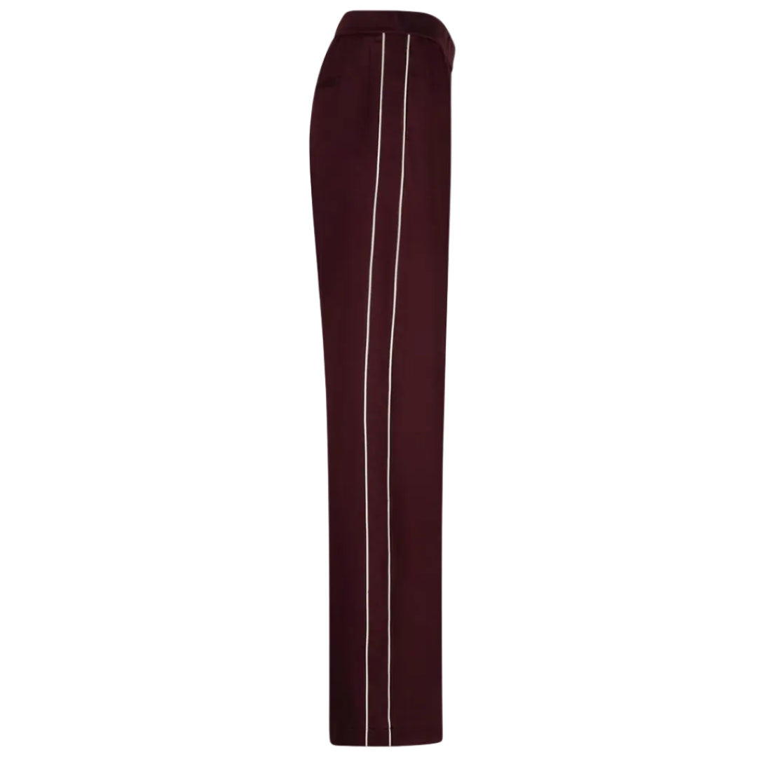 Red Button Womens Trousers Colette Punta Piping Burgundy