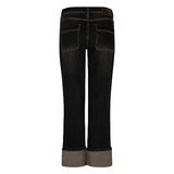 Red Button Womens Jean Kim Overdye Brown Tinted