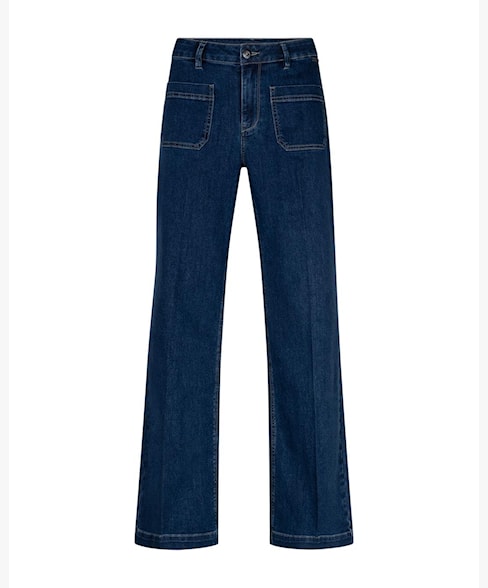 Red Button Womens Jeans Colette Front Pocket Patch Mid Stone