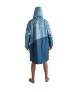 Dryrobe Adults Advance Long Sleeve Contrast Changing Robe Blue/Light Grey