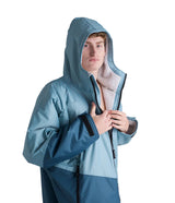 Dryrobe Adults Advance Long Sleeve Contrast Changing Robe Blue/Light Grey