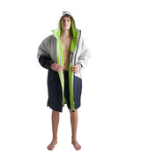 Dryrobe Adults Advance Long Sleeve Contrast Changing Robe Anthracite/Lime