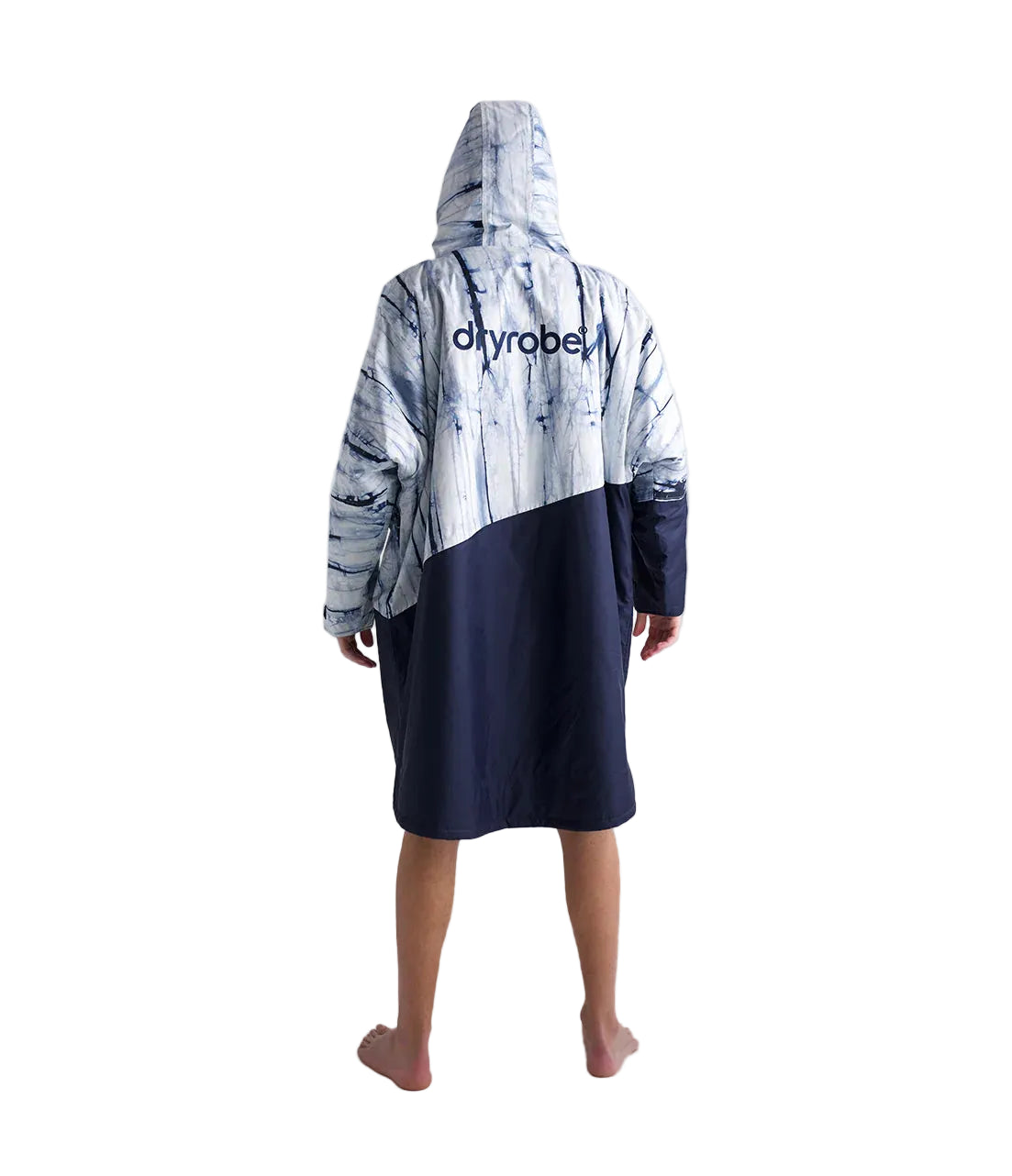 Dryrobe Adults Advance Long Sleeve Contrast Changing Robe Batik/Blue