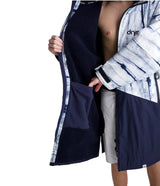 Dryrobe Adults Advance Long Sleeve Contrast Changing Robe Batik/Blue