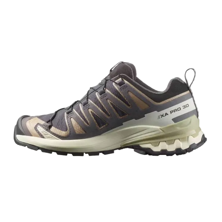 Salomon Womens Trainer XA Pro 3D V9 GTX Nine Iron/Oxford Tan/Alfalfa
