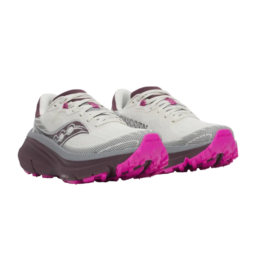 Saucony Guide TR women's quartz grey and pink trail running trainer