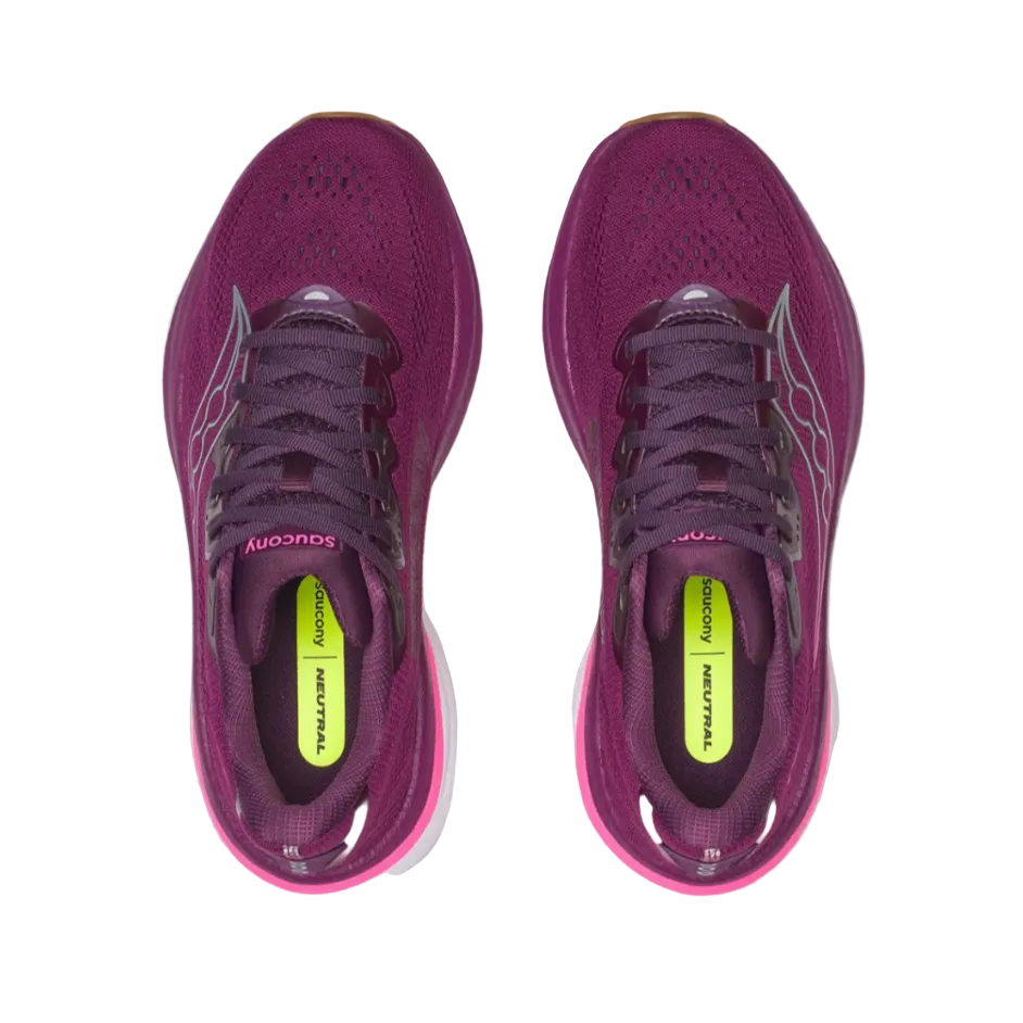 Saucony Womens Trainer Ride 19 Plum/Eggplant