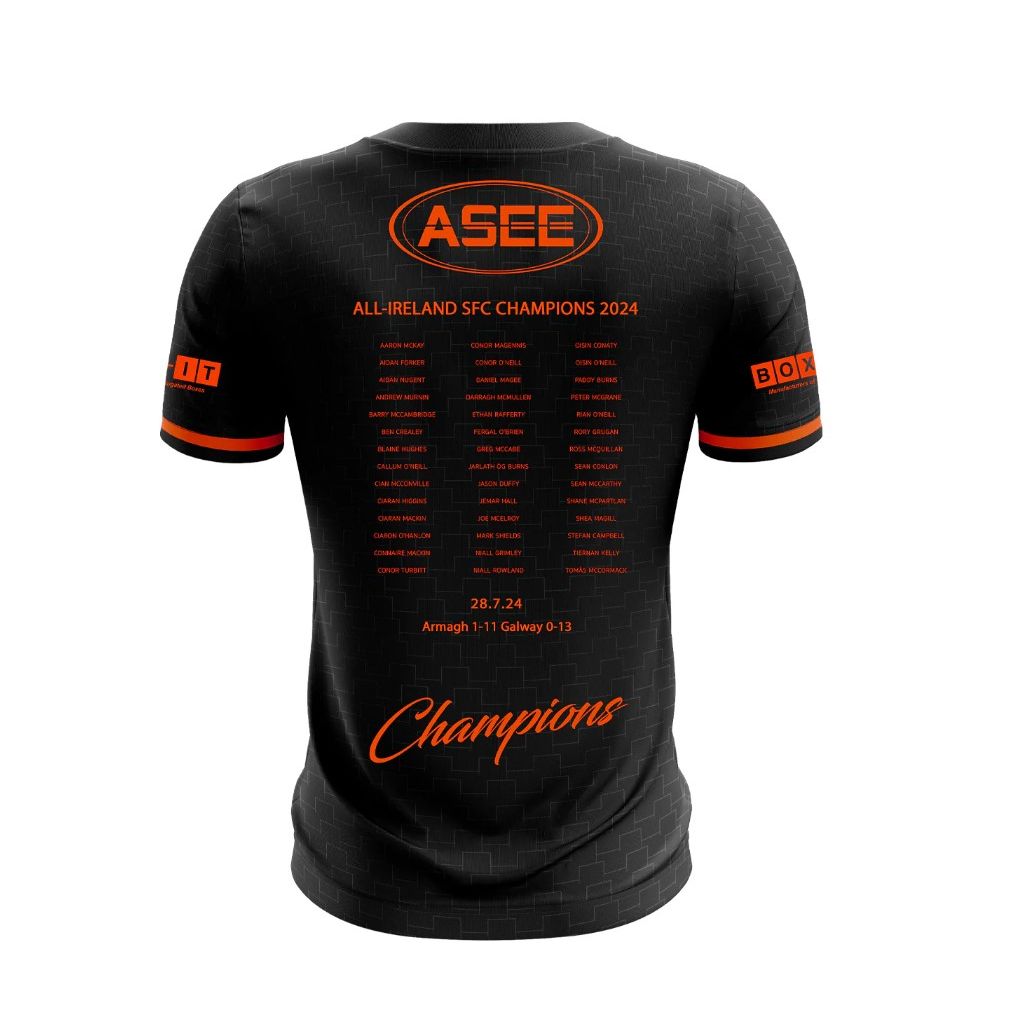 McKeever Adults Standard Fit Armagh All Ireland Winners Jersey Black