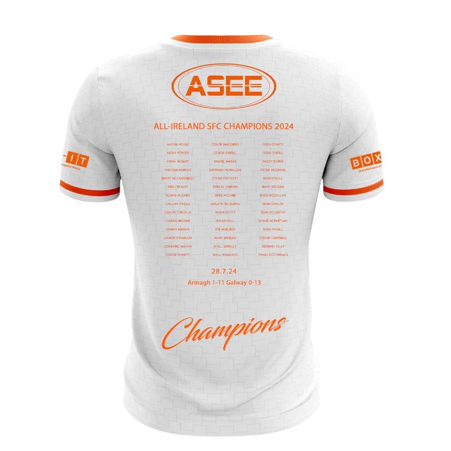McKeever Adults Player Fit Armagh All Ireland Winners Jersey White