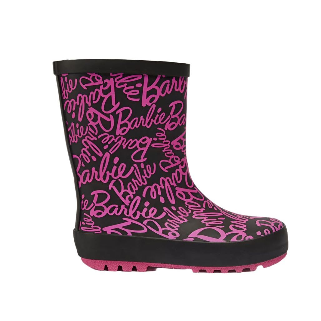 William Lamb Kids Wellies Barbie GUV28629 Black/Pink
