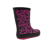 William Lamb Kids Wellies Barbie GUV28629 Black/Pink