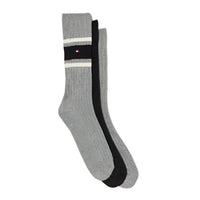 Tommy Hilfiger Mens 3 Pack Socks Set Grey Melange