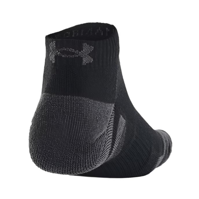 Under Armour Unisex Performance Tech 3-Pack Low Cut Socks Black/Black/Jet Grey
