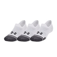 Under Armour Adults Socks 3-Pack Performance Tech Ultra Low Tab White/Jet Grey