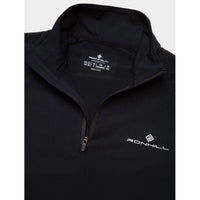 Ronhill Womens Sweatshirt Core Thermal ½ Zip Black/Bright White