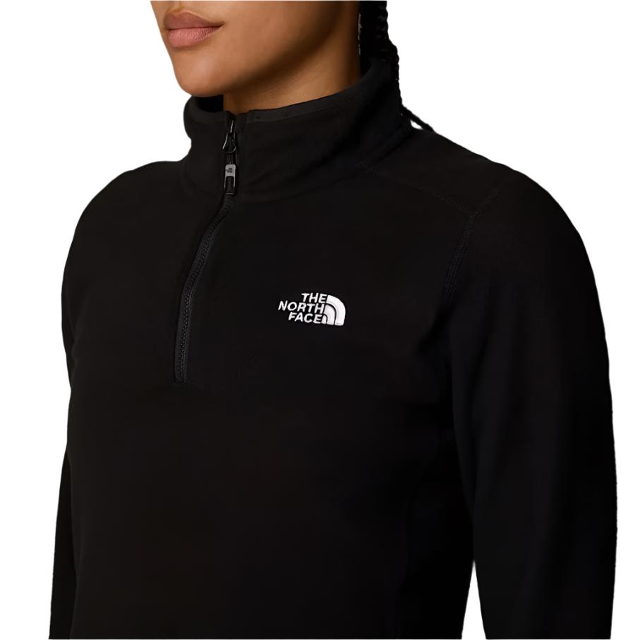 The North Face Womens 100 Glacier 1/4 Zip Black