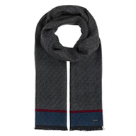 Bugatti Mens Scarf 630314 Charcoal