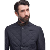 Barbour Mens Jacket Lutz Quilted Navy