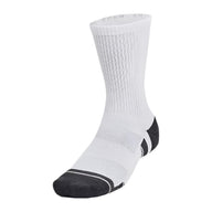 Under Armour Unisex Socks 3-Pack Crew Performance Tech White