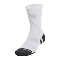 Under Armour Unisex Socks 3-Pack Crew Performance Tech White