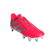 Adidas women's white and red leather boot