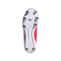 Adidas women's white and red leather boot