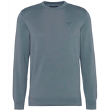 Barbour Mens Sweater Pima Cotton Crew Neck Vintage Teal