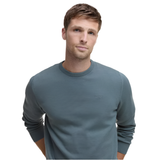 Barbour Mens Sweater Pima Cotton Crew Neck Vintage Teal