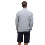 Barbour Mens Sweatshirt Pique Interlock Half Zip Grey Marl