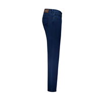Gardeur men's navy cotton jeans with zip