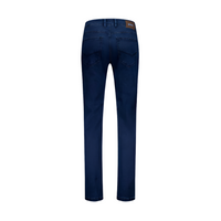 Gardeur men's navy cotton jeans with zip